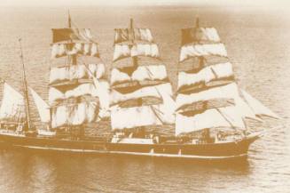 Four masted barque LAWHILL at sea