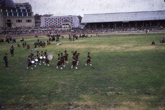 16th Regiment bagpipe and drum marching band slide