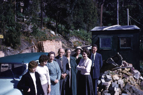 Mother's day at the house construction site slide