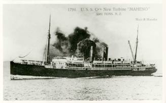 USS Co New Turbine MAHENO, 5500 Tons, New Zealand.