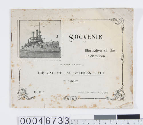 Souvenir booklet commemorating the Great White Fleet visit to Sydney