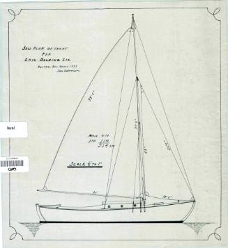 Sail plan of yacht CHRISTINA