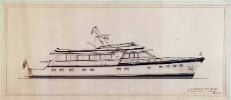 Profile of 90 foot motor cruiser EMMA