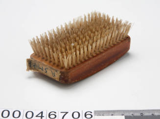 Wooden brush supplied to Ronald Smith by Barnardo's