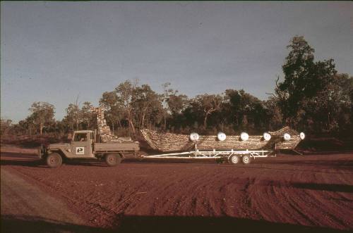 Slide of PAN CAN on trailer