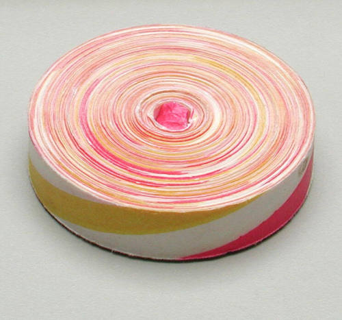 Rolled streamer used by Poncho and Bubbles