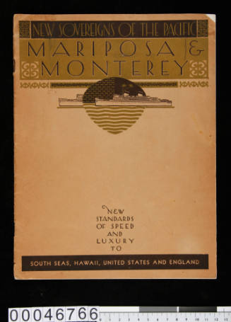 Advertising booklet for Steamship Company, Matson Line