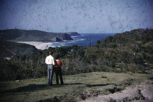 Coastal landscape looking north to Merriwether slide