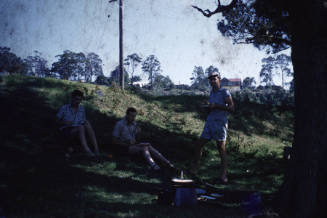 Camping and a fish breakfast slide