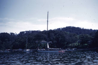 Sailboat EVEN at mooring