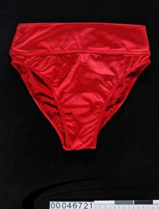 Red bikini briefs from Robin Garland Australia two piece swimsuit