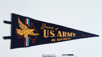 Souvenir pennant of United States Army in Australia, 1943
