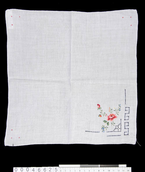 Hand embroidered handkerchief