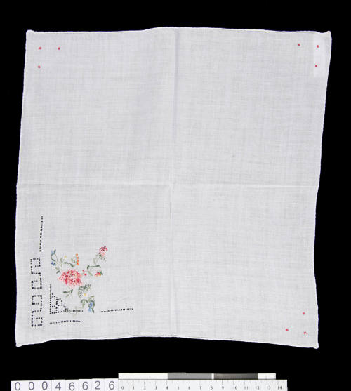 Hand embroidered handkerchief