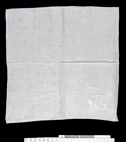 Hand embroidered handkerchief