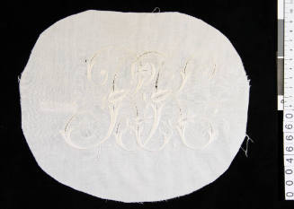 Linen piece with monogram