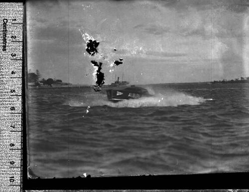 Speedboat AUBURN motoring on Sydney Harbour