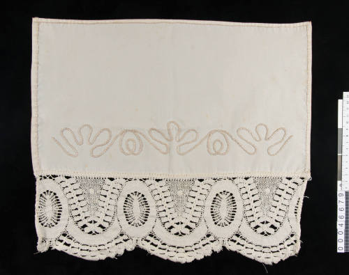 Hand embroidered antimacassar