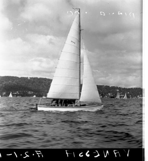 Yacht VANESSA under sail on Sydney Harbour