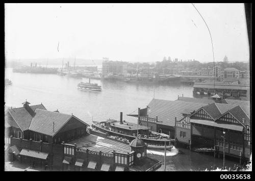 SS KARINGAL at ferry wharf in Circular Quay, Sydney