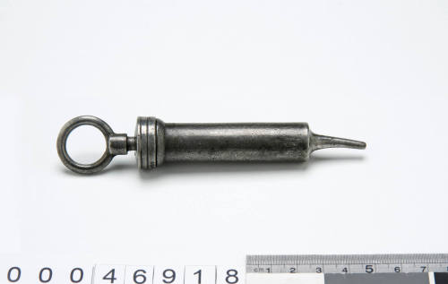 Pewter syringe