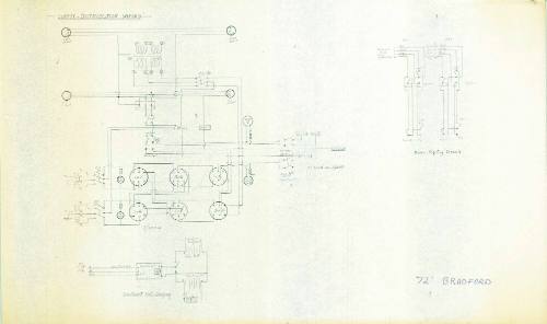 Plan of wiring components from a 72 foot Bradford vessel