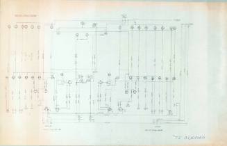Plan of an engine dash panel circuit from a 72 foot Bradford vessel