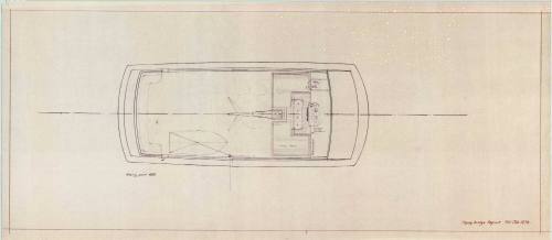 Plan of 90 foot vessel NELSON featuring one drawing of a flying bridge