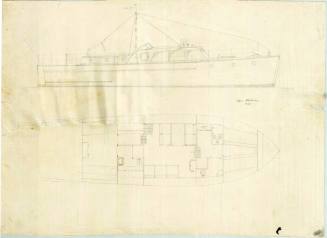 Harold Halvorsen plan of proposed auxiliary launch