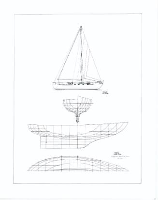 General arrangement plan of the yacht FREYA