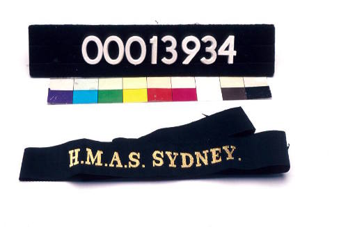 HMAS SYDNEY cap tally