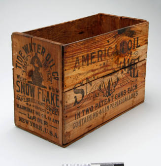 Tidewater Oil 'Snowflake' kerosene crate