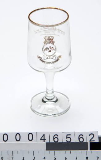 Port glass from the final decommissioning of HMAS VAMPIRE