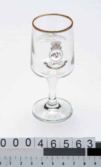 Port glass from the final decommissioning of HMAS VAMPIRE