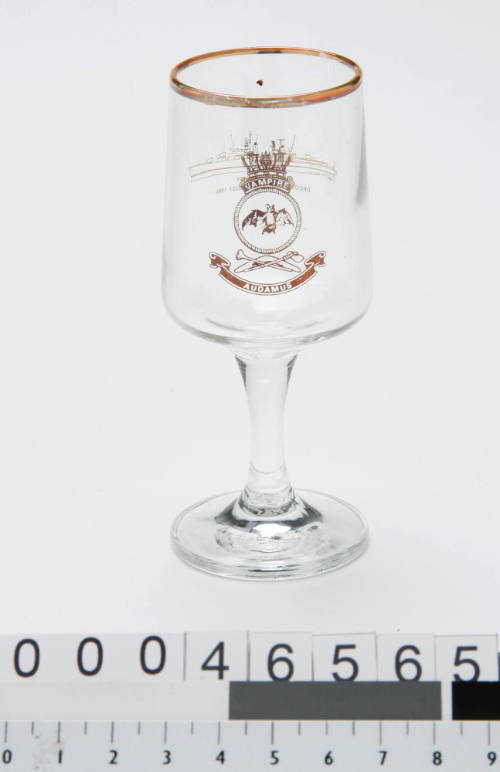 Port glass from the final decommissioning of HMAS VAMPIRE