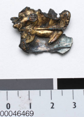 Gilded silver cherub from the wrecked BATAVIA