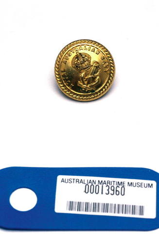 Royal Australian Navy button, WWI period