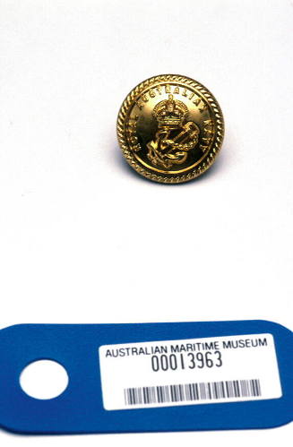 Large size Royal Australian Naval brigade button