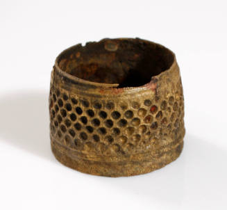Thimble, excavated from the wreck site of the BATAVIA