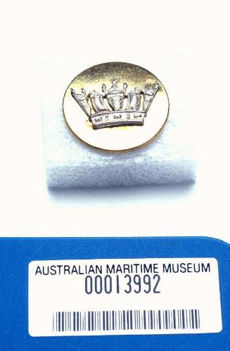 LARGE SIZE UNIFORM BUTTON WITH NAVAL CROWN