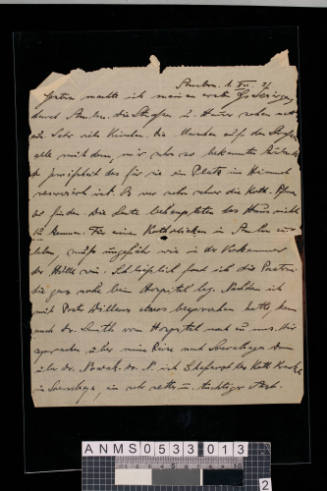 Notes written by Oskar Speck relating to his voyage