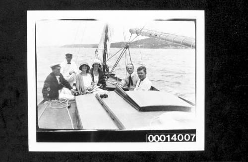 Yachting party on UTIEKAH II, Sydney Harbour