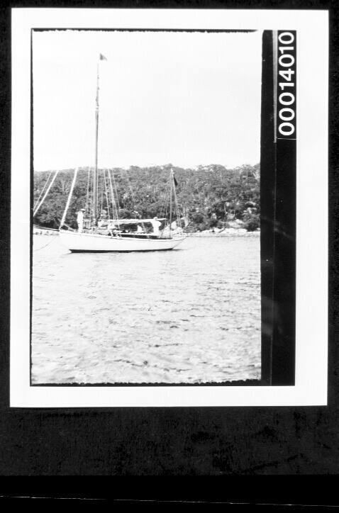 UTIEKAH II (ketch) at anchor, NSW coast