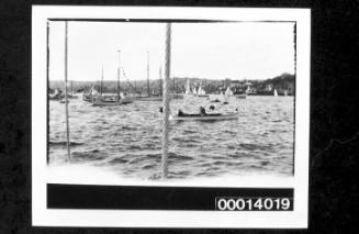 View of a number of yachts in Port Jackson, Sydney