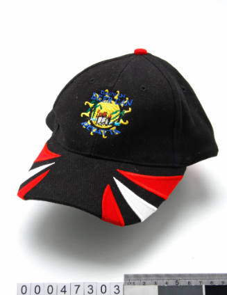 Black, red and white cotton Darwin Beer Can Regatta baseball cap