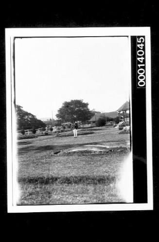 Man standing in a park