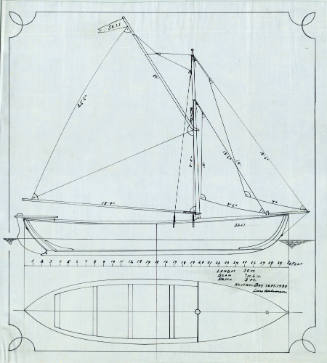 Sail and arrangement plan for the double-ended vessel SELI