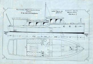 General arrangement plan of bridge deck cruiser IOLANTHE