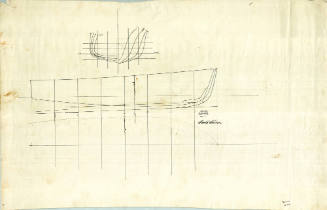 Lines plan of the 36 foot motor cruiser MOONRAY