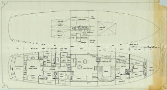 General arrangement plan of a proposed 67 foot motor sailer